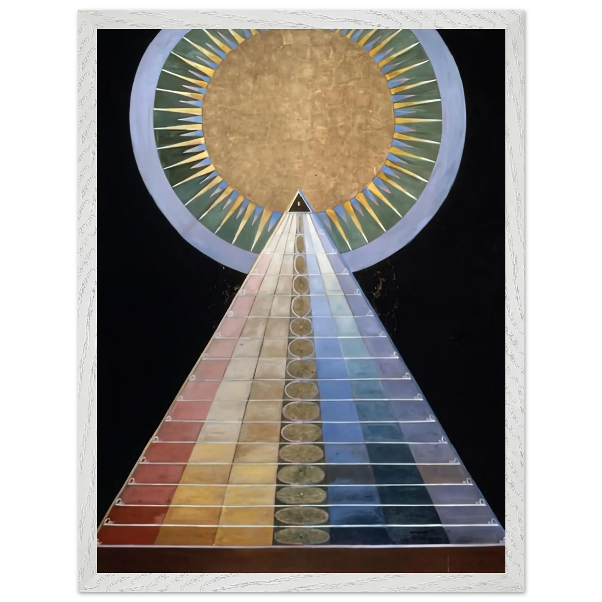 Hilma af Klint - ALTAR PAINTING 1915 Wall art - A3 (29.7 x 42  cm) - Premium Wooden Framed Poster With Fine Art Paper - White frame