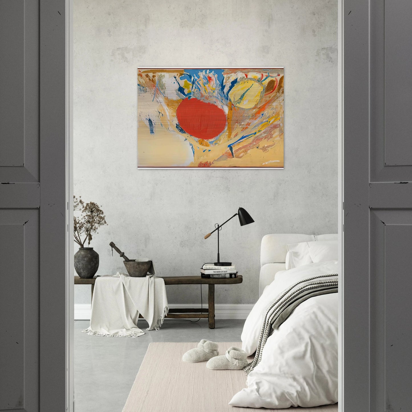 Break Through, 1956- - Helen Frankenthaler Brushed Aluminum Print - 70x100 cm / 28x40 inches | Helen Frankenthaler Aluminum Print | Helen Frankenthaler Prints