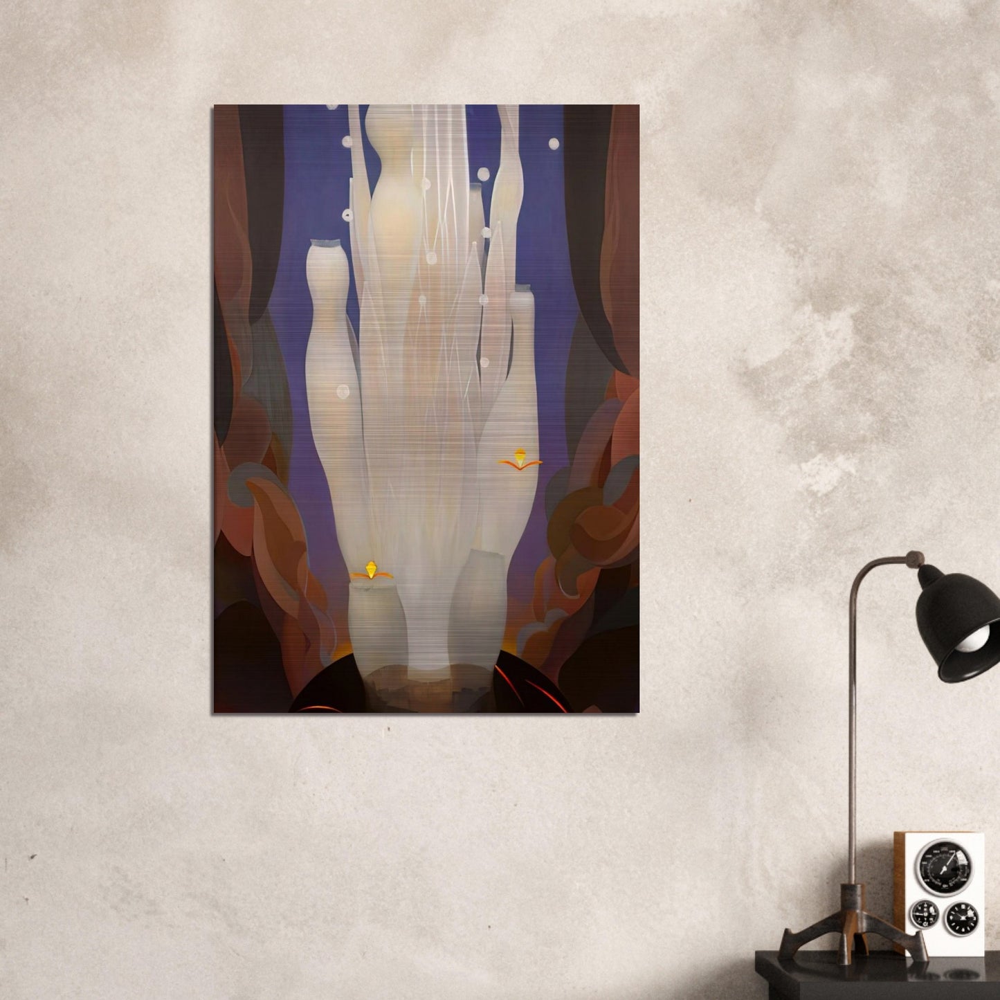 Fire Sounds - 1930 - Agnes Lawrence Pelton Brushed Aluminum Print - 70x100 cm / 28x40 inches | Agnes Lawrence Pelton Aluminum Print | Agnes Lawrence Pelton Prints