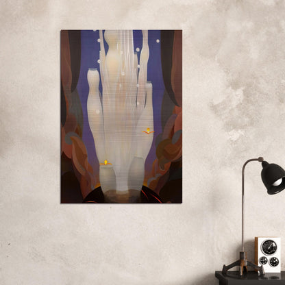 Fire Sounds - 1930 - Agnes Lawrence Pelton Brushed Aluminum Print - 70x100 cm / 28x40 inches | Agnes Lawrence Pelton Aluminum Print | Agnes Lawrence Pelton Prints