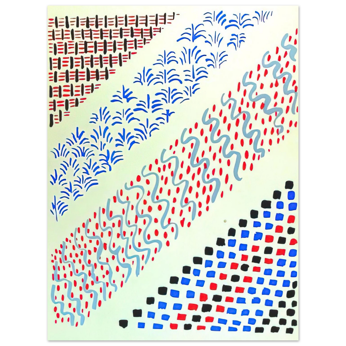 Sonia Delaunay - COMPOSITION 27  75x100 cm / 30x40inches Fine Art Poster