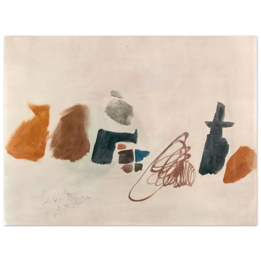 Julius Bissier - 3.9.56 II - 1956  75x100 cm / 30x40inches Fine Art Poster