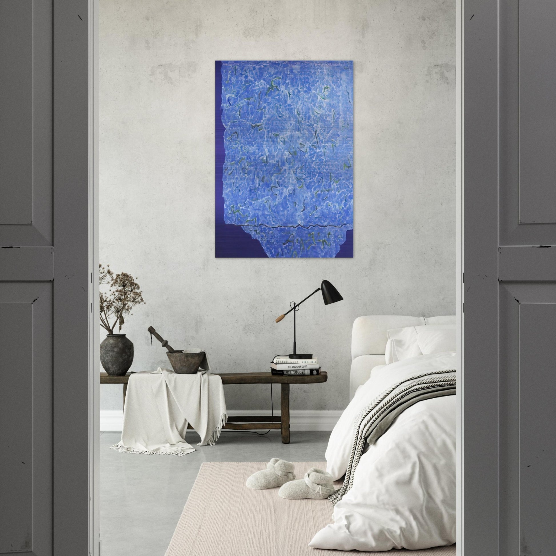 Infinity Field, Jerusalem Series, 3rd Letter - 1985 - Theodoros Stamos Brushed Aluminum Print - 70x100 cm / 28x40 inches | Theodoros Stamos Aluminum Print | Theodoros Stamos Prints
