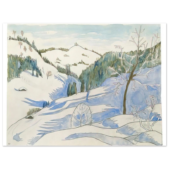 Gabriele Munter - MORGENSCHATTEN 1924  75x100 cm / 30x40inches Fine Art Poster