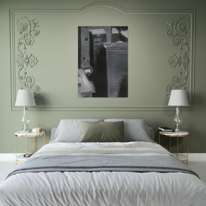 TOWNSCAPE 1968 - Gerhard Richter Brushed Aluminum Print - 70x100 cm / 28x40 inches | Gerhard Richter Aluminum Print | Gerhard Richter Prints
