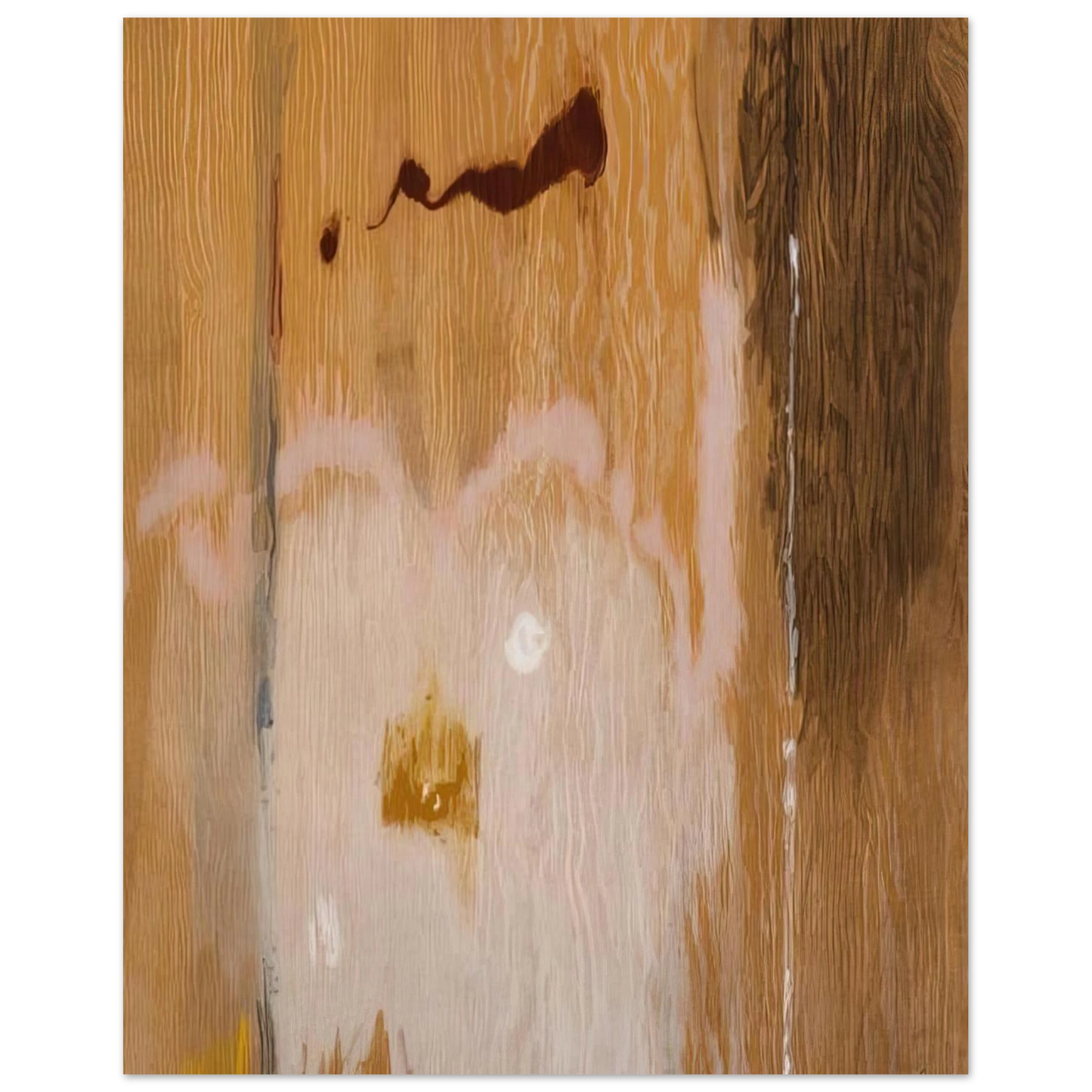 Helen Frankenthaler - Tales of Genji VI - 1998 Wall art - 60x80 cm / 24x32 inches - Premium Wooden Framed Poster With Fine Art Paper-canvas - White frame