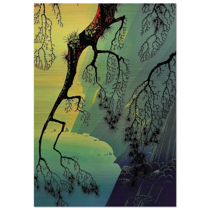 Fog Mist - Eyvind Earle Brushed Aluminum Print - 70x100 cm / 28x40 inches | Eyvind Earle Aluminum Print | Eyvind Earle Prints