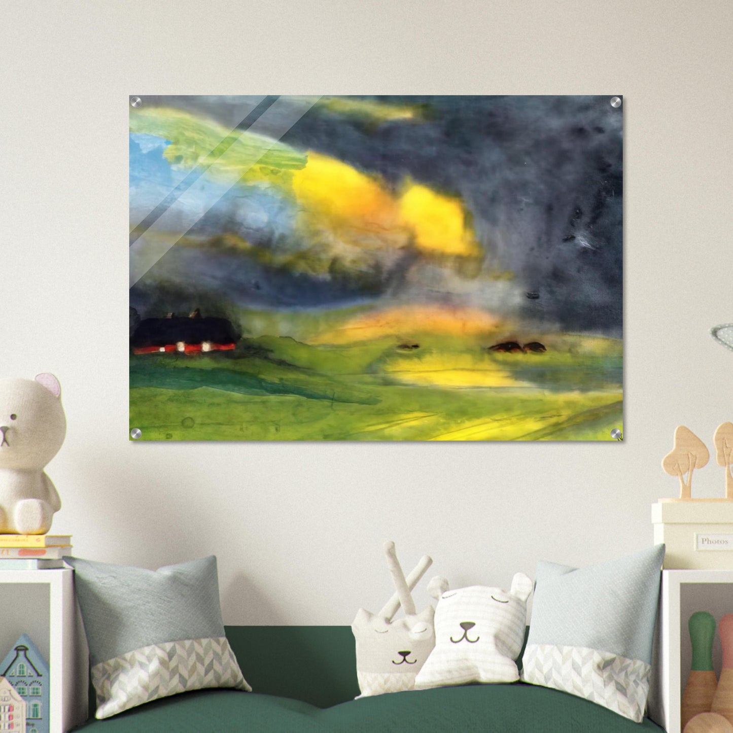 Colored sky above the Marais - Emil Nolde Acrylic Print - 70x100 cm / 28x40″ inches | Emil Nolde Wall Art | Emil Nolde Prints