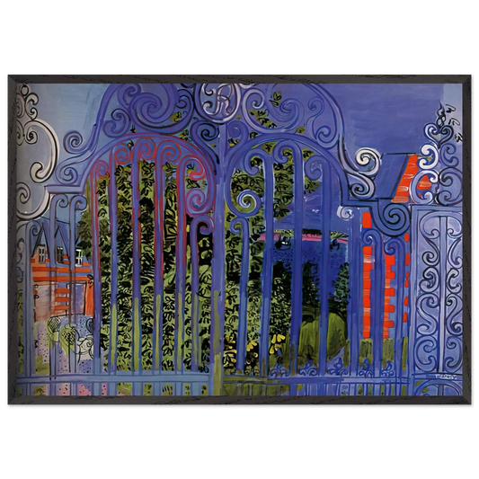 THE GRID 1930 - Raoul Dufy 70x100 cm / 28x40 inches Framed Art Print – Black Wooden Frame