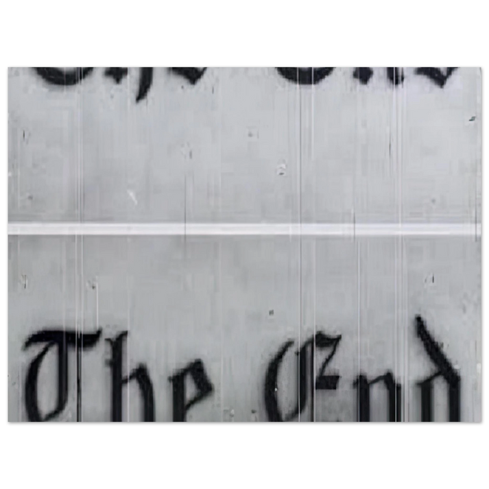Edward Ruscha - THE END 1991  75x100 cm / 30x40inches Fine Art Poster