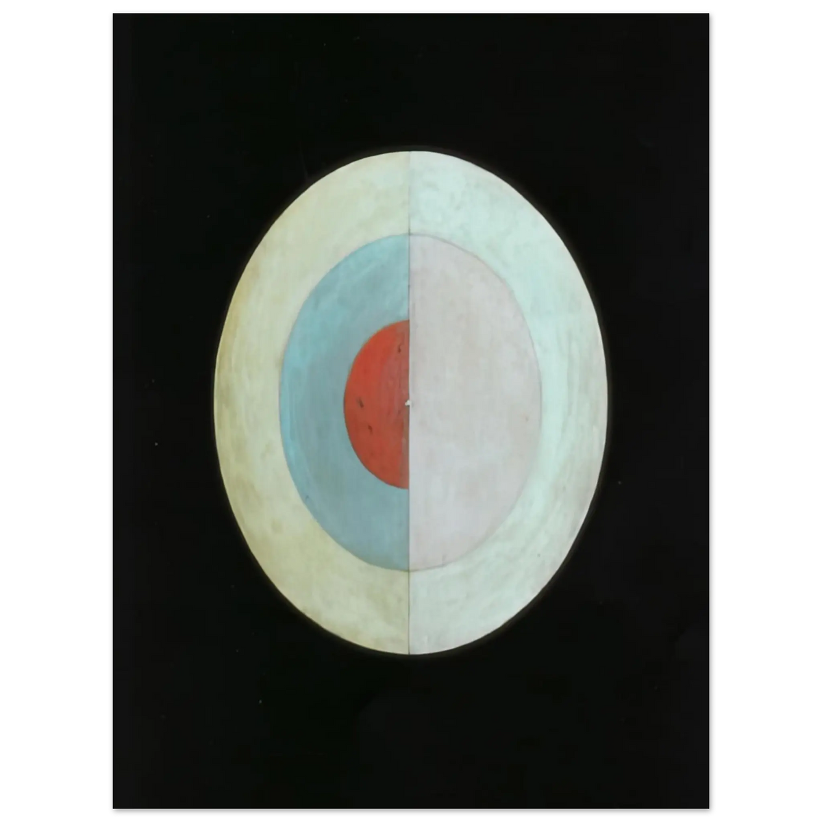 Hilma af Klint - THE SWAN NO 16 1915 Wall art - 20x25 cm / 8x10 Inches - Premium Wooden Framed Poster With Fine Art Paper - Wood frame