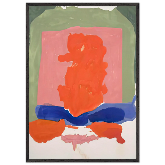 Smalls Paradise 1964- - Helen Frankenthaler 70x100 cm / 28x40 inches Framed Art Print – Black Wooden Frame