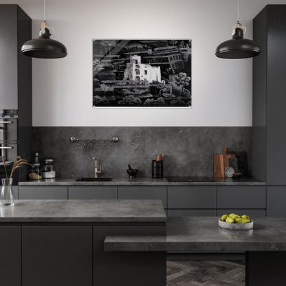 FARMHOUSE RAVELLO - MC Escher Acrylic Print - 70x100 cm / 28x40″ inches | MC Escher Wall Art | MC Escher Prints