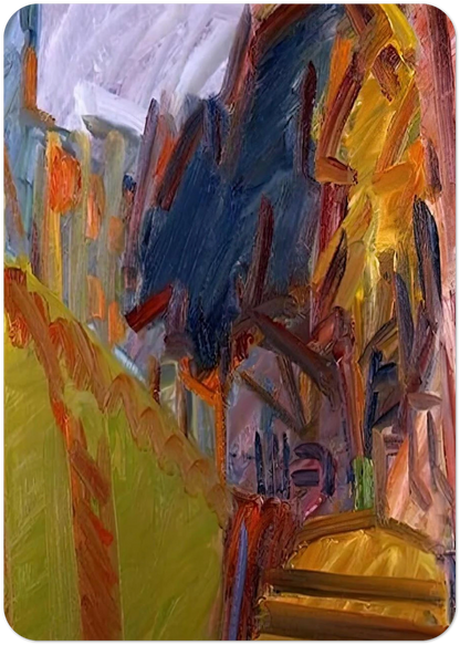 ALBERO DI FRONTE By Frank Auerbach Pack of 10 Post Cards | Frank Auerbach Post Cards | A6 (10.5 x 14.8 cm) - 4.1 x 5.8 inches