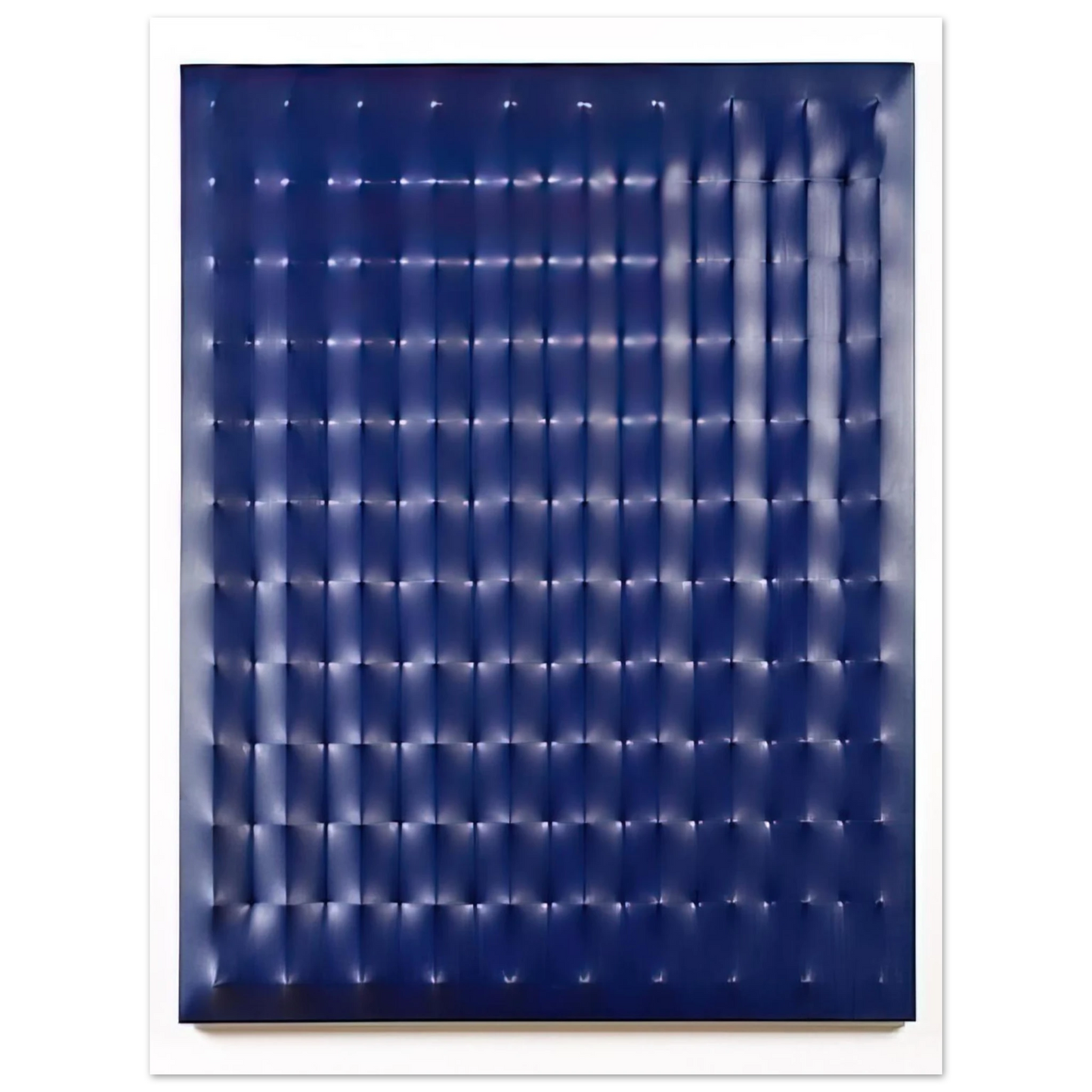 Enrico Castellani - Superficie Blu - 1979  75x100 cm / 30x40inches Fine Art Poster