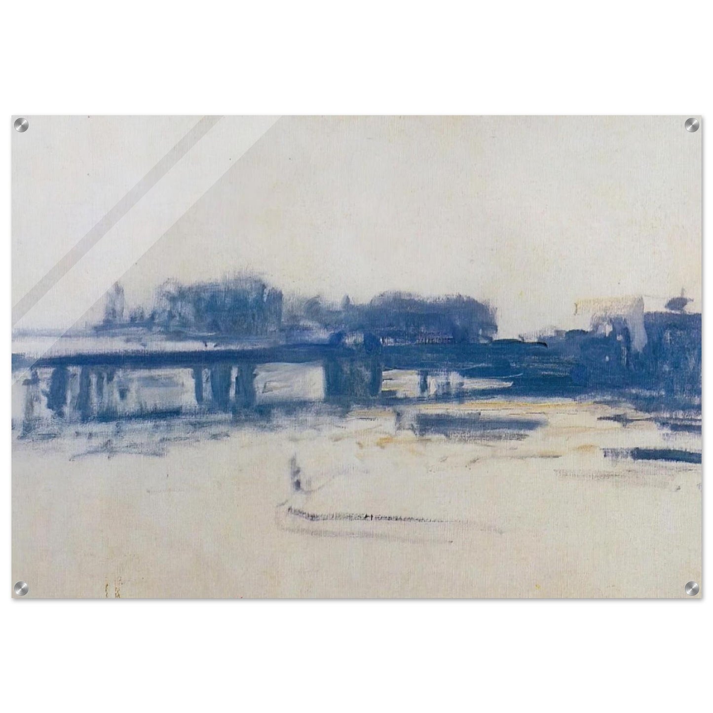 Charing Cross Bridge study - claude monet Acrylic Print - 70x100 cm / 28x40″ inches