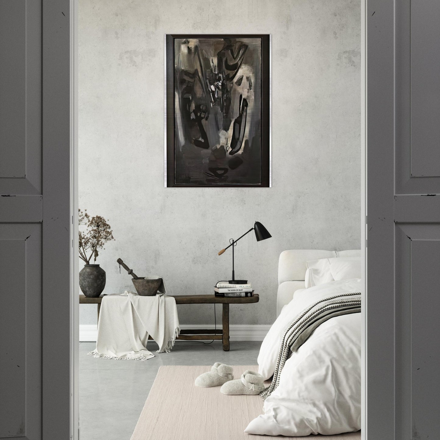 COMPOSITION 1959 - Chu teh Chun Brushed Aluminum Print - 70x100 cm / 28x40 inches | Chu teh Chun Aluminum Print | Chu teh Chun Prints