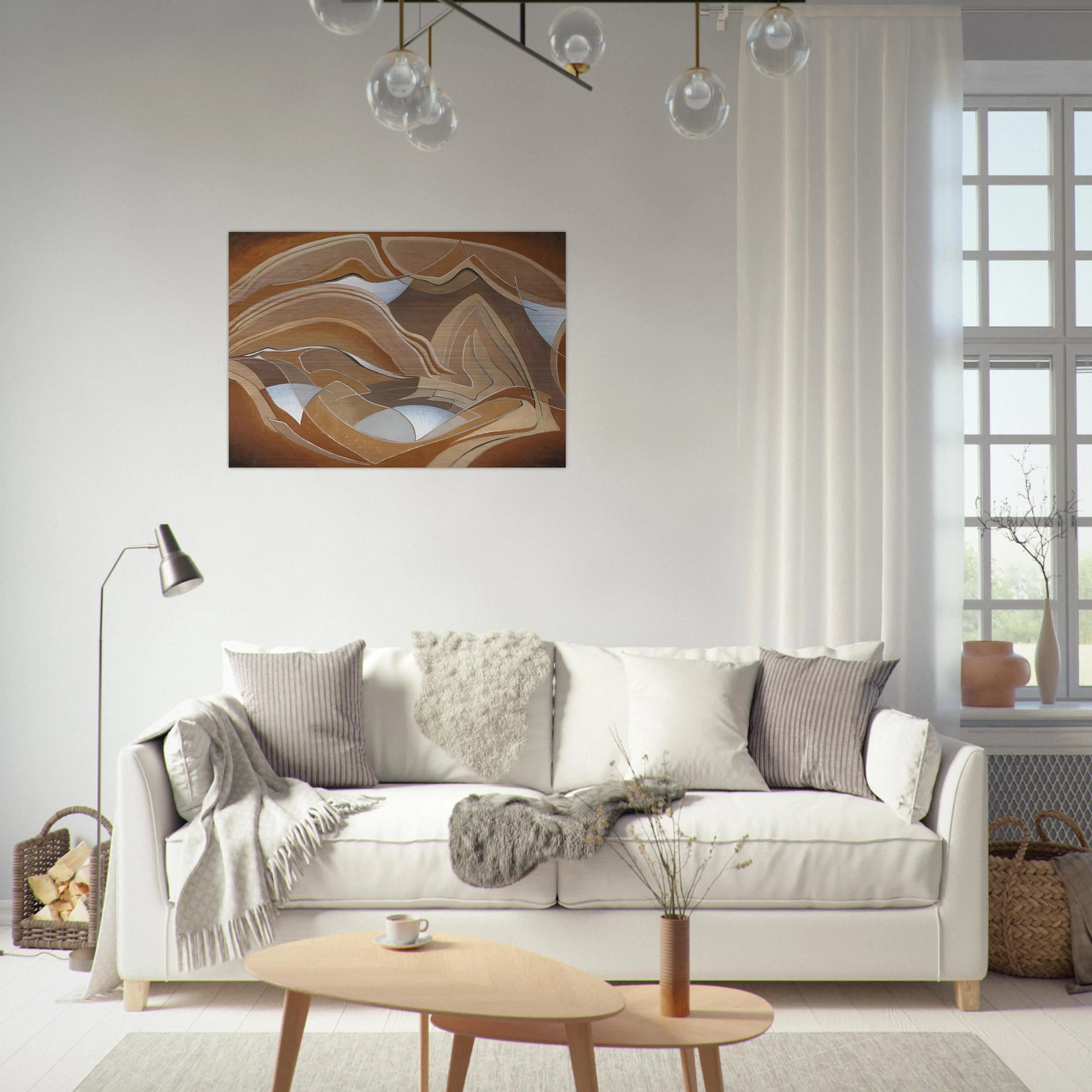 Nature Rhythms - 1950 - Lawren Harris Brushed Aluminum Print - 70x100 cm / 28x40 inches | Lawren Harris Aluminum Print | Lawren Harris Prints