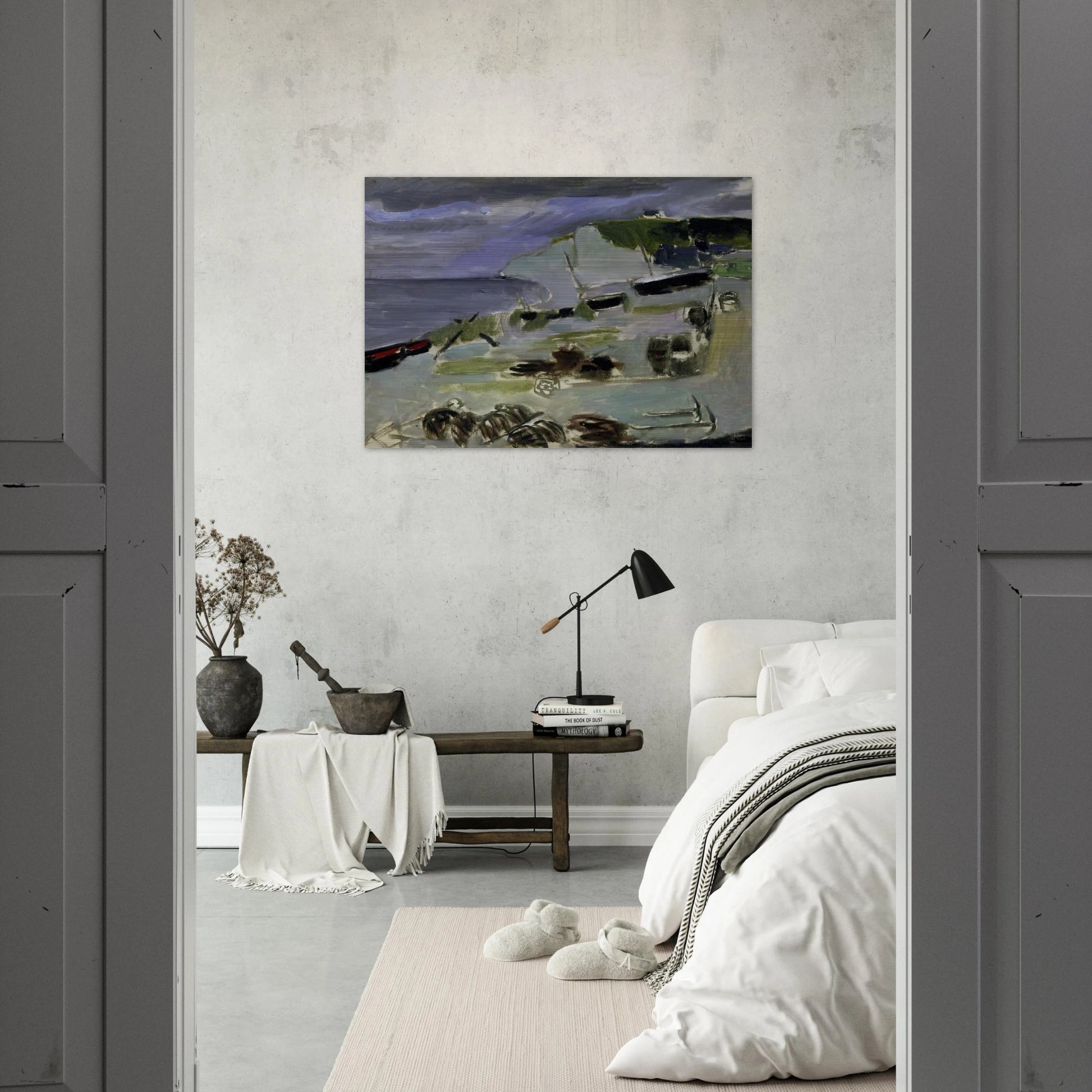 BOATS ON THE BEACH ETRETAT 1920 - Henri Matisse Brushed Aluminum Print - 70x100 cm / 28x40 inches | Henri Matisse Aluminum Print | Henri Matisse Prints