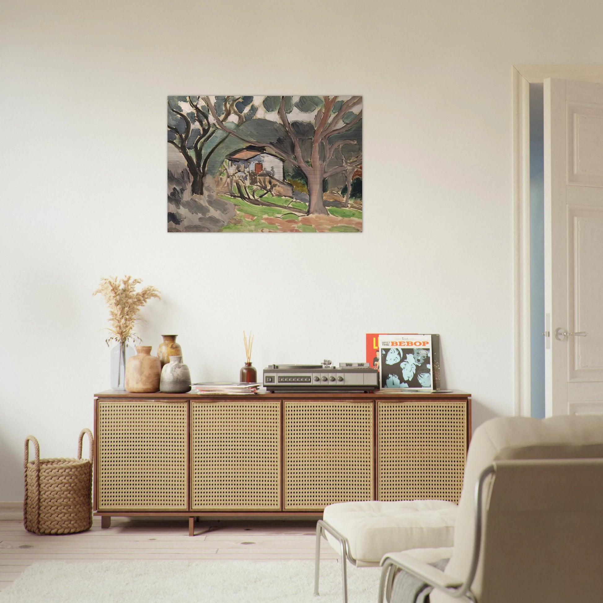 LA MAISONNETTE 1919 - Henri Matisse Brushed Aluminum Print - 70x100 cm / 28x40 inches | Henri Matisse Aluminum Print | Henri Matisse Prints