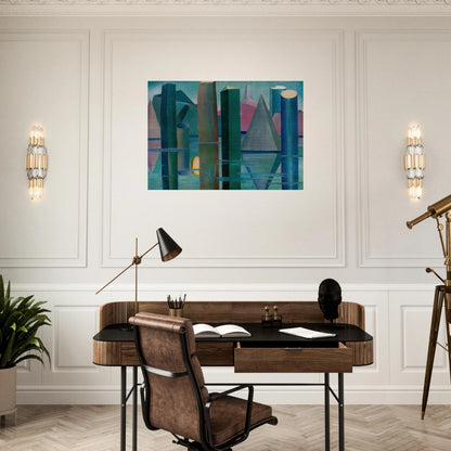 Calmaria II - Tarsila do Amaral Brushed Aluminum Print - 70x100 cm / 28x40 inches | Tarsila do Amaral Aluminum Print | Tarsila do Amaral Prints