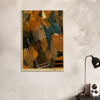 FORMS IN SPACE 1920 - Kurt Schwitters Brushed Aluminum Print - 70x100 cm / 28x40 inches | Kurt Schwitters Aluminum Print | Kurt Schwitters Prints