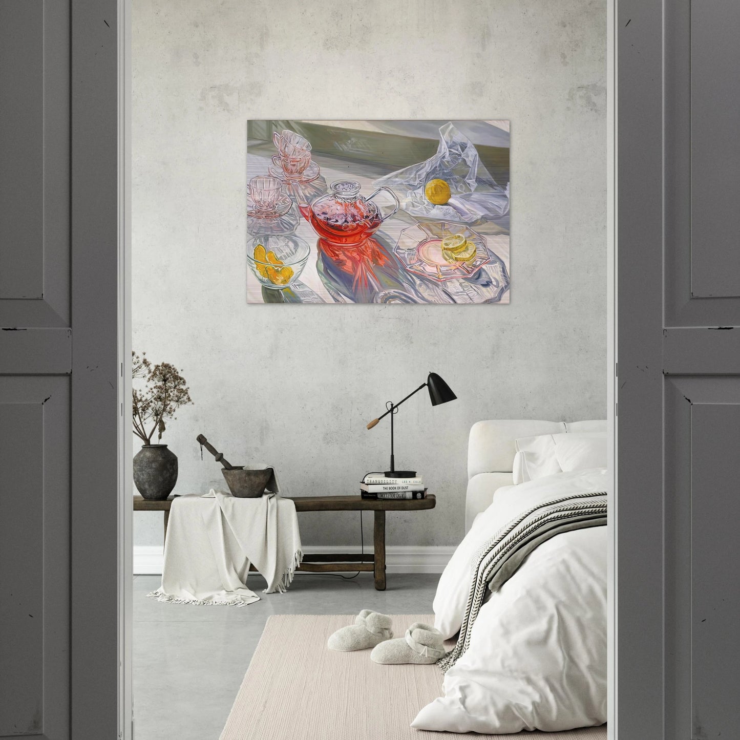 HERB TEA 1995 - Janet Fish Brushed Aluminum Print - 70x100 cm / 28x40 inches | Janet Fish Aluminum Print | Janet Fish Prints