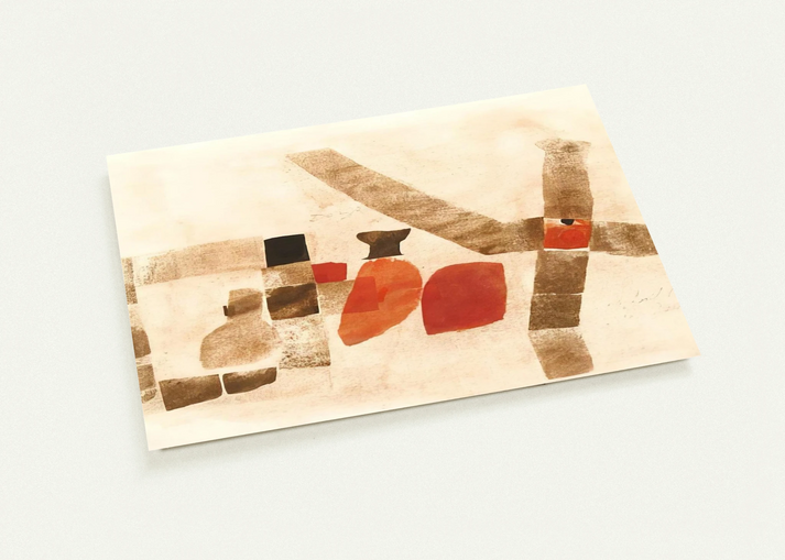 Dongo - 1964 By Julius Bissier Pack of 10 Post Cards | Julius Bissier Post Cards | A6 (10.5 x 14.8 cm) - 4.1 x 5.8 inches