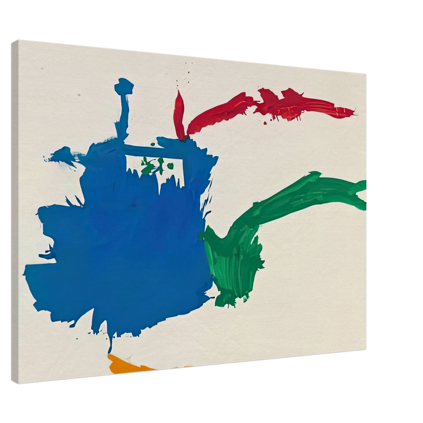 Helen Frankenthaler - Italian Beach, 1960- Wall Art - 30x40 cm / 12x16 inches - Premium Wooden Framed Poster With Fine Art Paper-canvas - Black frame