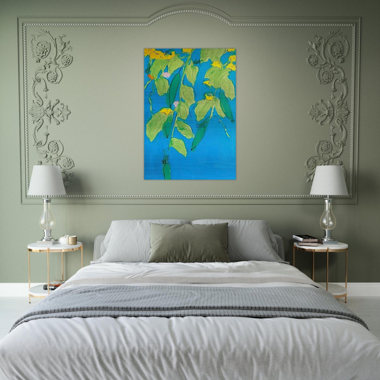 Summer Days - 2008 - Walasse Ting Brushed Aluminum Print - 70x100 cm / 28x40 inches | Walasse Ting Aluminum Print | Walasse Ting Prints