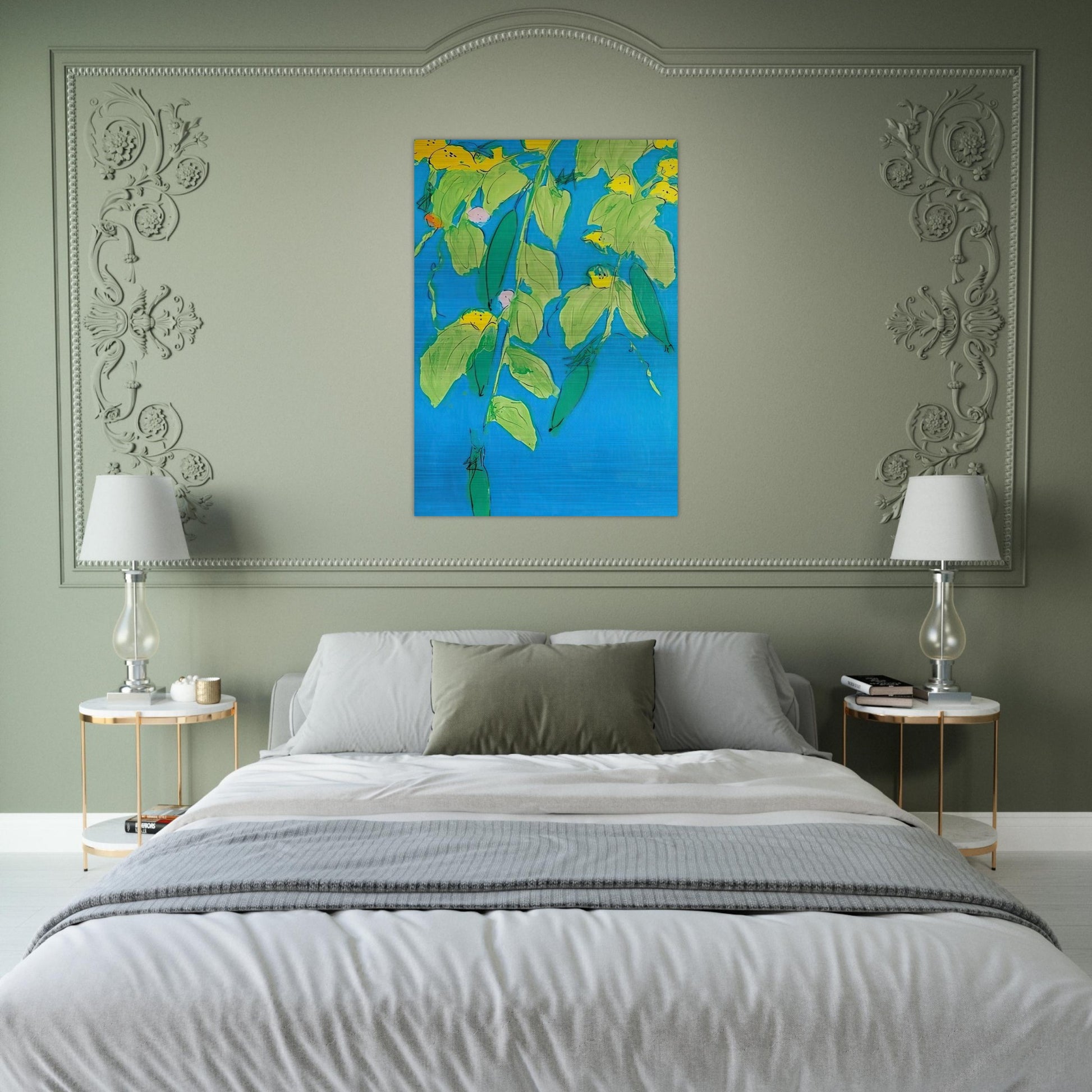 Summer Days - 2008 - Walasse Ting Brushed Aluminum Print - 70x100 cm / 28x40 inches | Walasse Ting Aluminum Print | Walasse Ting Prints