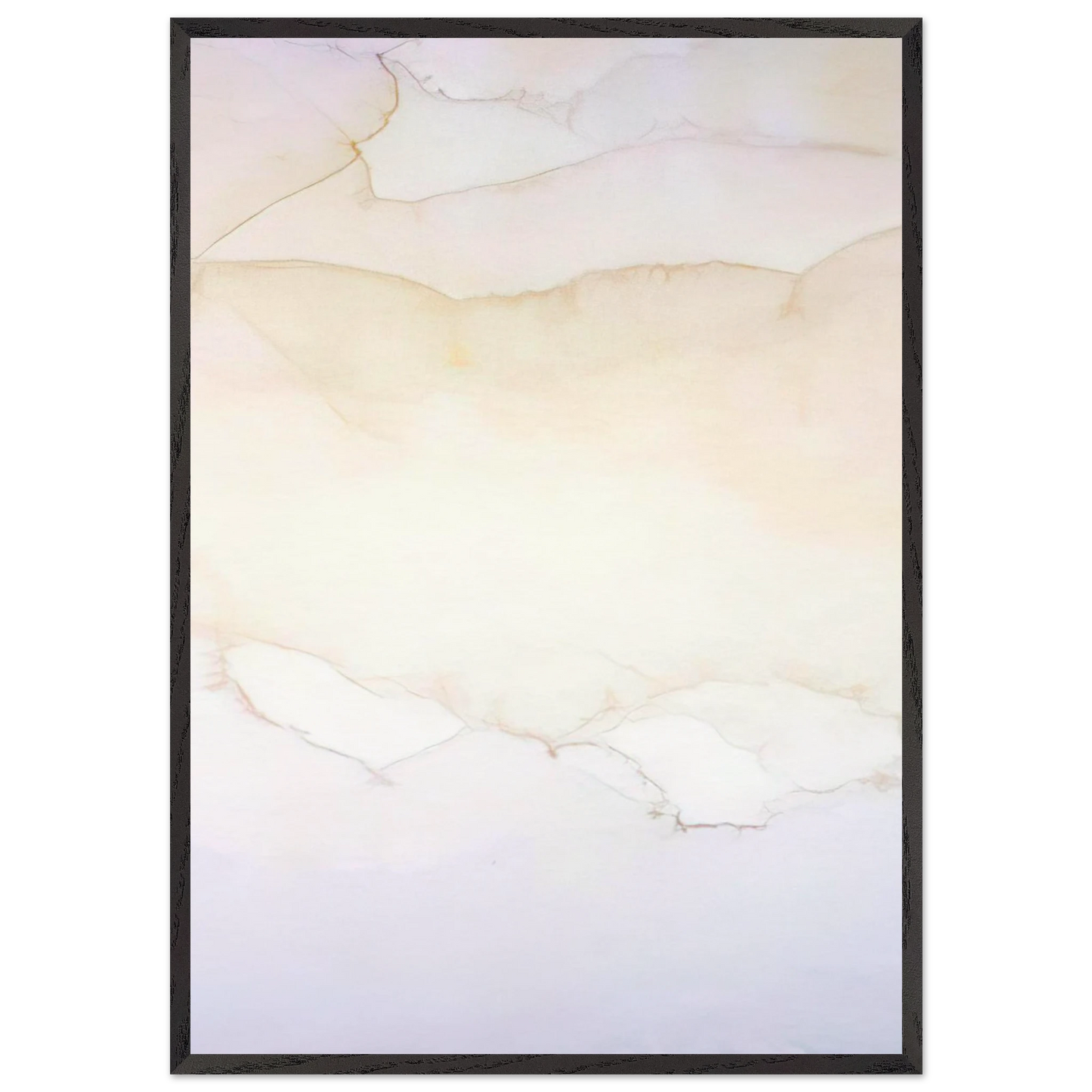 For Carmen - 1975 - Ronnie Landfield 70x100 cm / 28x40 inches Framed Art Print – Black Wooden Frame