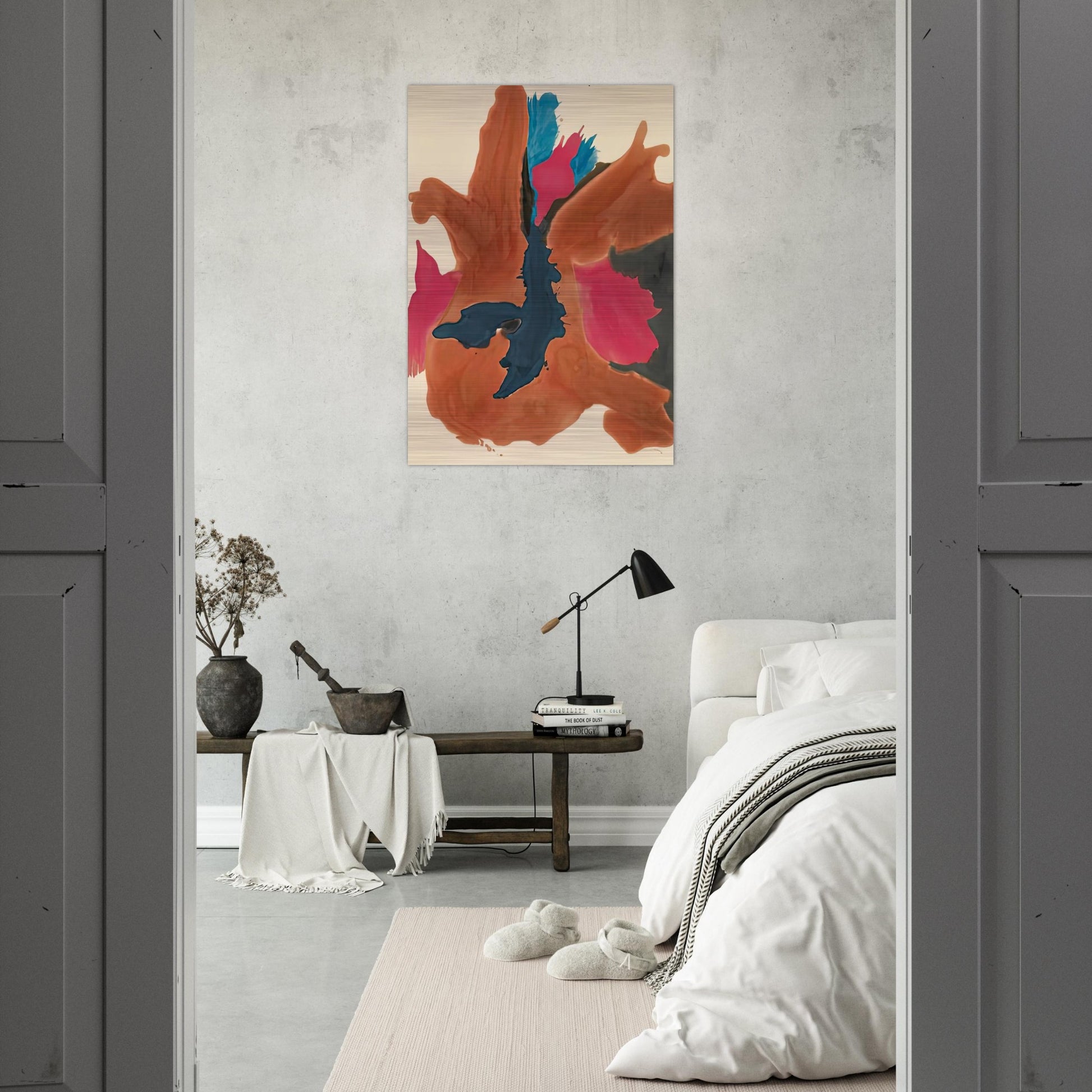 Pink Lady, 1963- - Helen Frankenthaler Brushed Aluminum Print - 70x100 cm / 28x40 inches | Helen Frankenthaler Aluminum Print | Helen Frankenthaler Prints