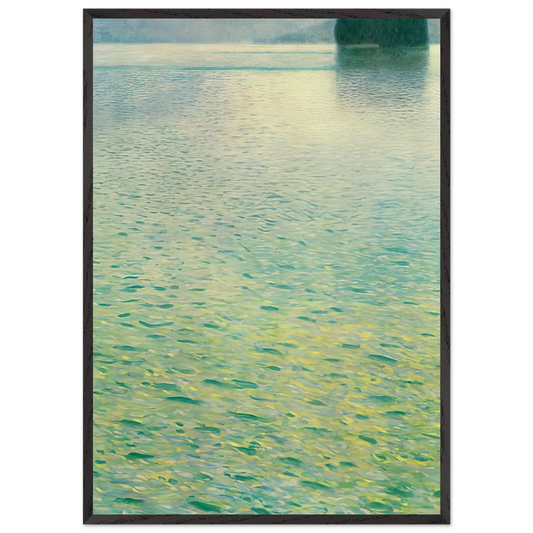 ISLAND IN THE ATTERSEE - Gustav Klimt 70x100 cm / 28x40 inches Framed Art Print – Black Wooden Frame