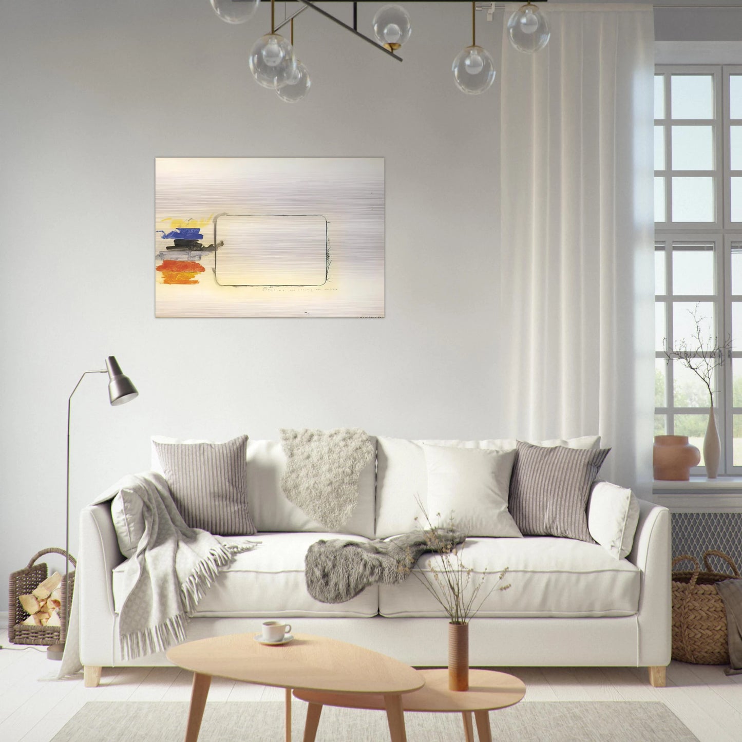 Disegno n. 2 per l'occhio del critico - Art Informel - Mario Schifano Brushed Aluminum Print - 70x100 cm / 28x40 inches | Mario Schifano Aluminum Print | Mario Schifano Prints