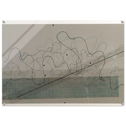 Fontana Mix Dark Grey - 1981 - John Cage Acrylic Print - 70x100 cm / 28x40″ inches