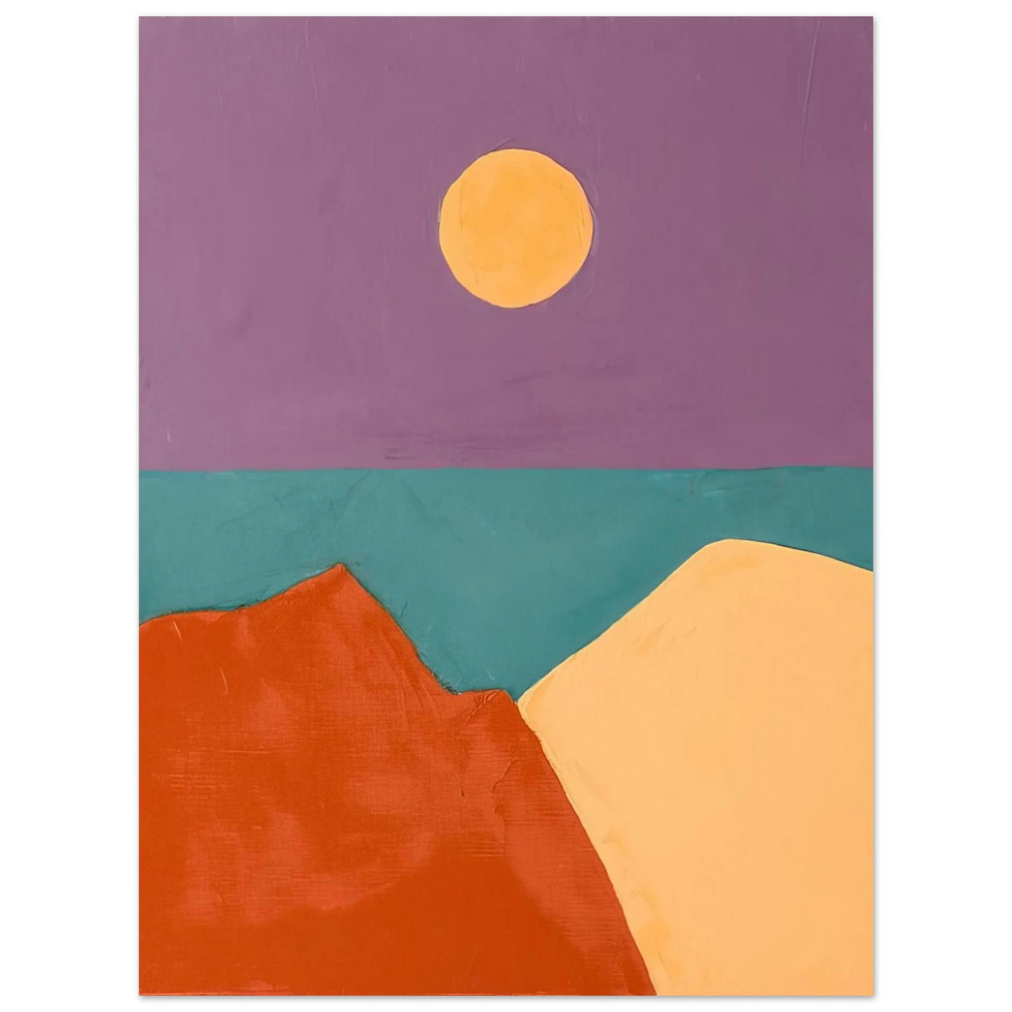 Etel Adnan - Untitled - 2015  75x100 cm / 30x40inches Fine Art Poster