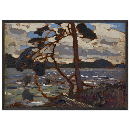 SKETCH FOR THE WEST WIND 1916 - Tom Thomson 70x100 cm / 28x40 inches Framed Art Print – Black Wooden Frame