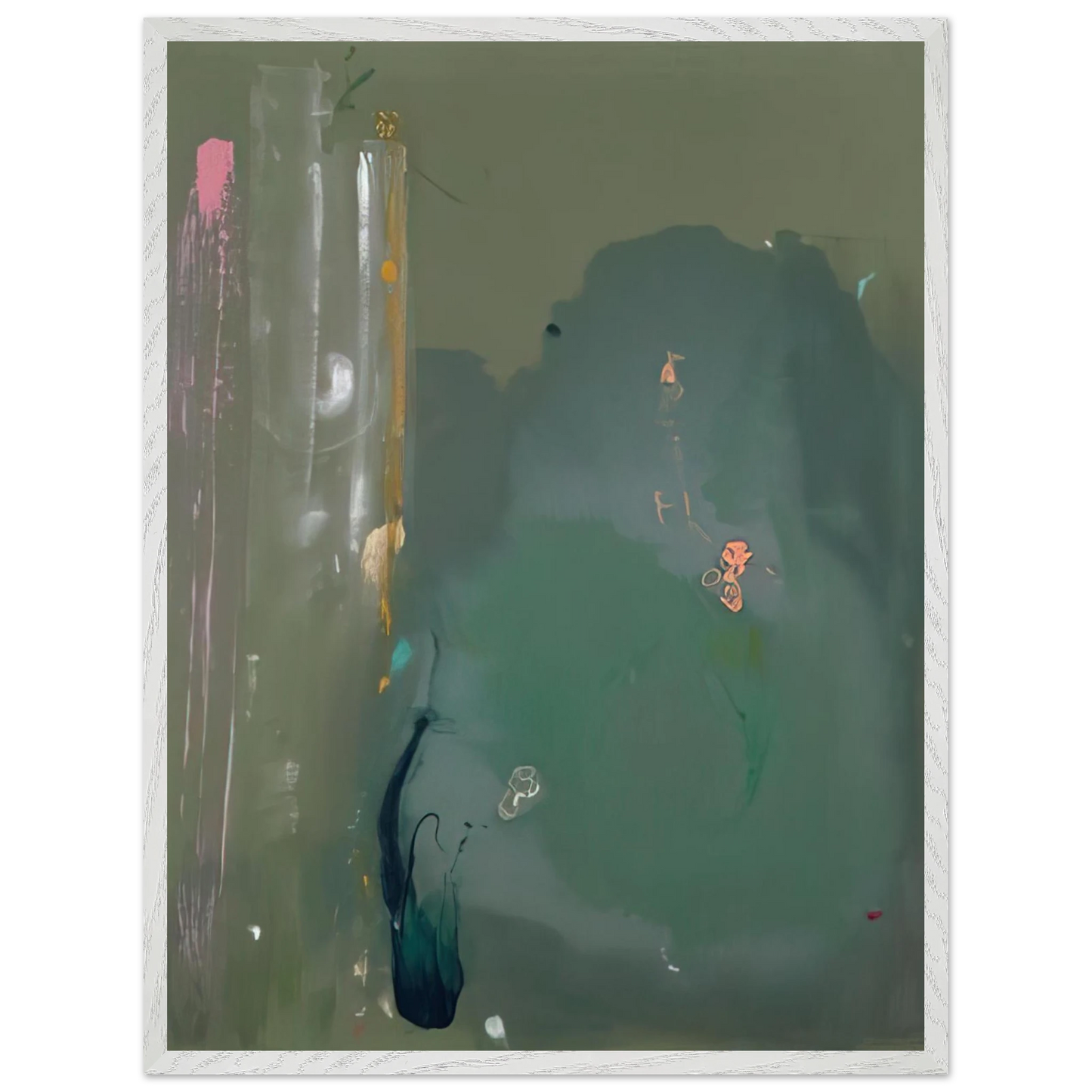 Helen Frankenthaler - CÃƒÆ’Ã‚Â´te d Argent - 1980 Wall art - 70x70 cm / 28x28 inches - Fine Art Poster-canvas - -