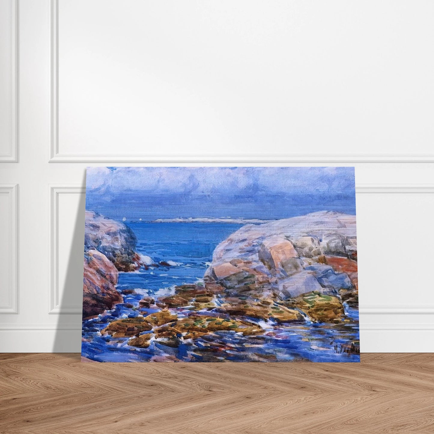 Duck Island, Isles of Shoals - Childe Hassam Brushed Aluminum Print - 70x100 cm / 28x40 inches | Childe Hassam Aluminum Print | Childe Hassam Prints