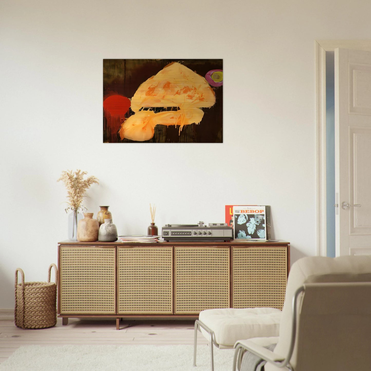 Quas 23.1.86 - 1986 - John Hoyland Brushed Aluminum Print - 70x100 cm / 28x40 inches | John Hoyland Aluminum Print | John Hoyland Prints
