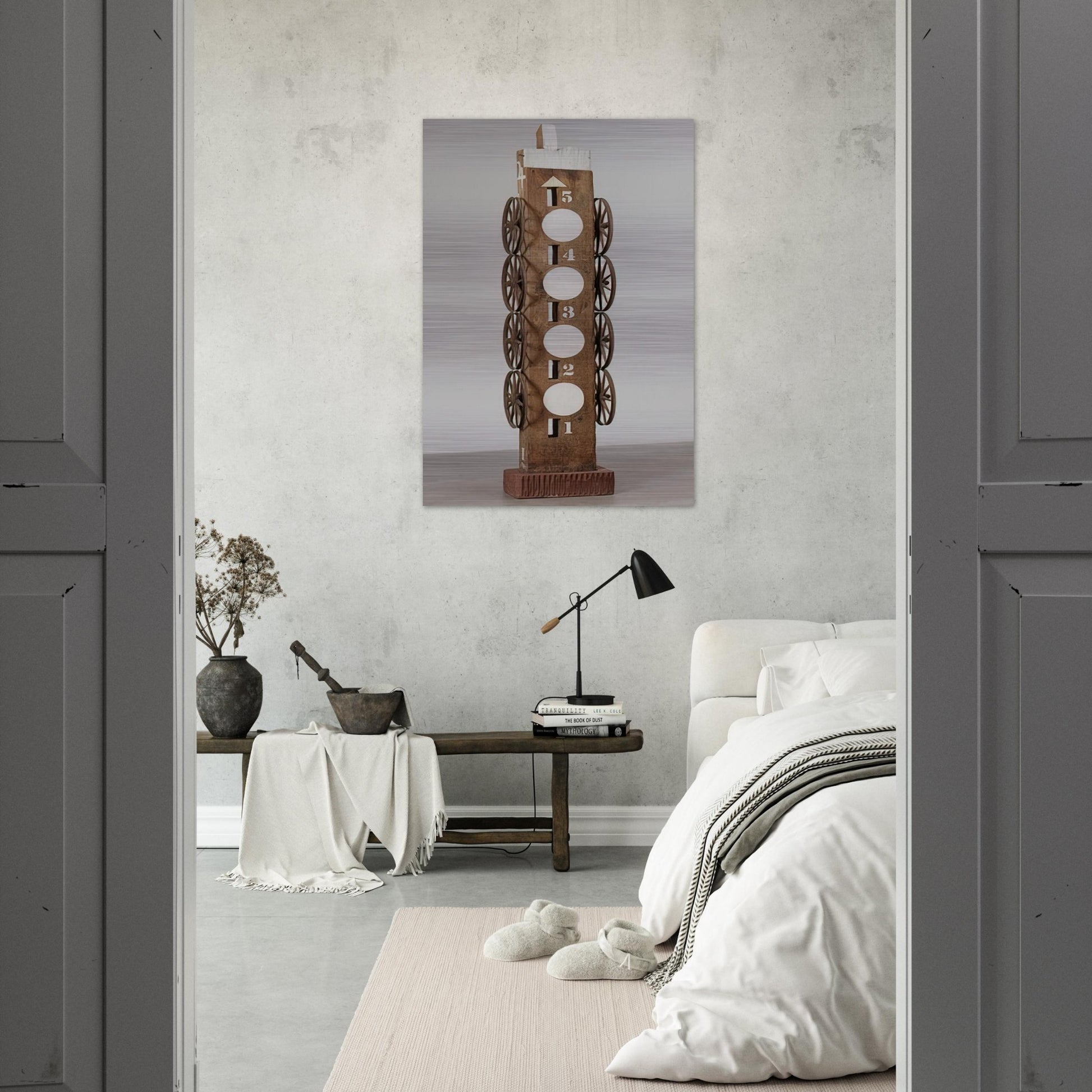 Moon - Robert Indiana Brushed Aluminum Print - 70x100 cm / 28x40 inches | Robert Indiana Aluminum Print | Robert Indiana Prints
