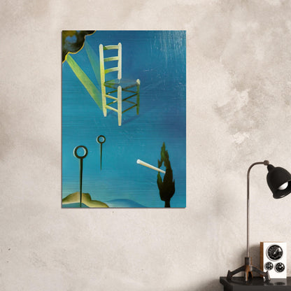 THE CHAIR 1 - Salvador Dali Brushed Aluminum Print - 70x100 cm / 28x40 inches | Salvador Dali Aluminum Print | Salvador Dali Prints