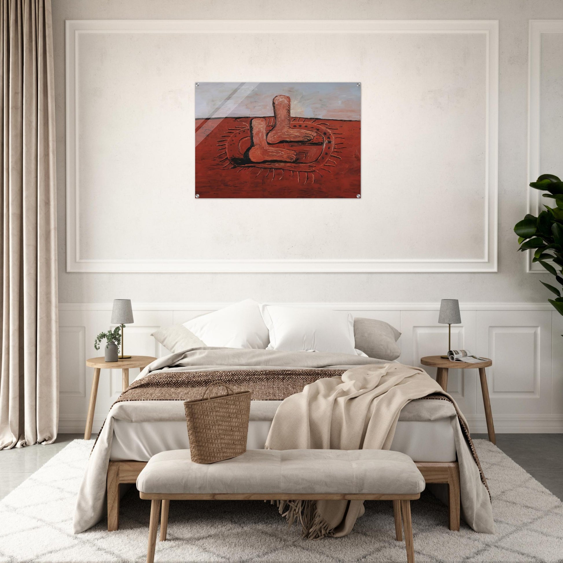 TWO FAT FEET - Philip Guston Acrylic Print - 70x100 cm / 28x40″ inches