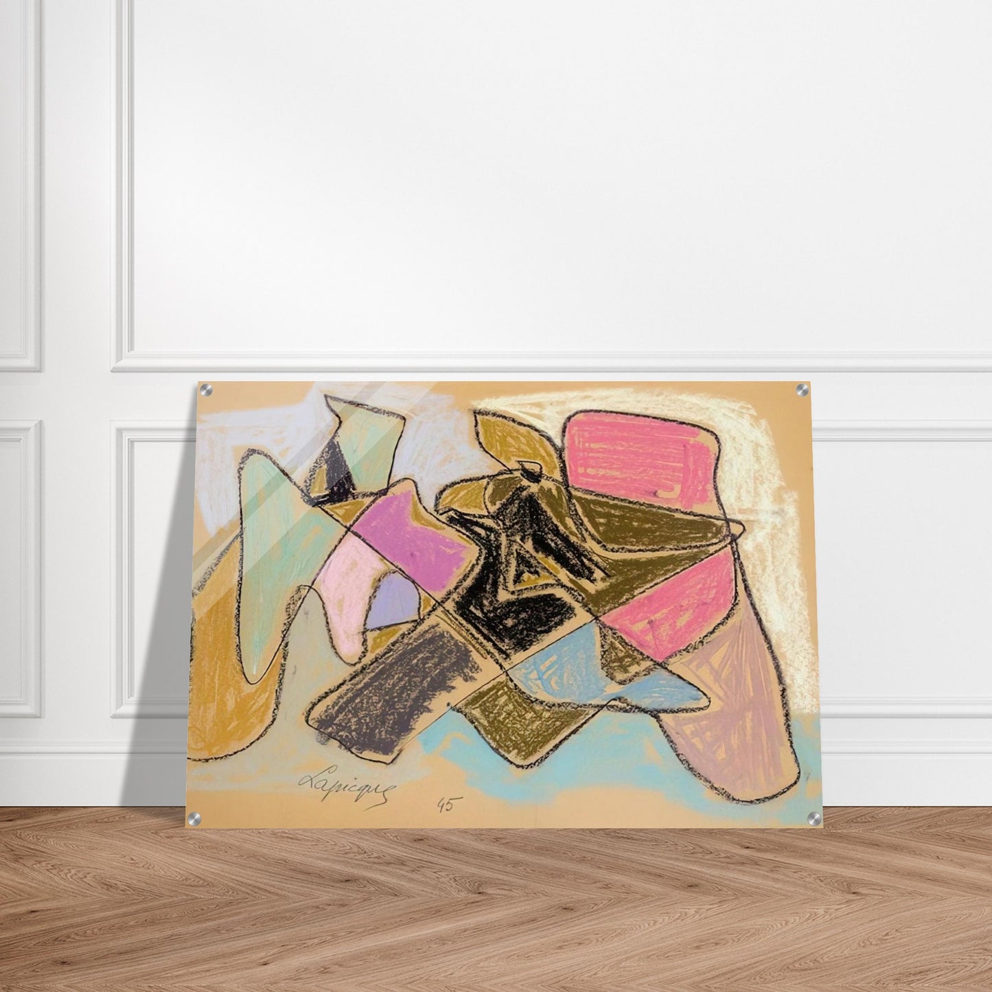 Untitled - 1945 - Charles Lapicque Acrylic Print - 70x100 cm / 28x40″ inches