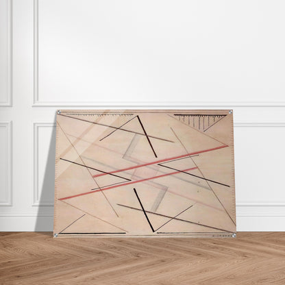Astrazione di una linea n. 2, disegno - 1925 - Bice Lazzari Acrylic Print - 70x100 cm / 28x40″ inches