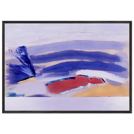 The Spaniard For Picasso - 1980 - Ronnie Landfield 70x100 cm / 28x40 inches Framed Art Print – Black Wooden Frame