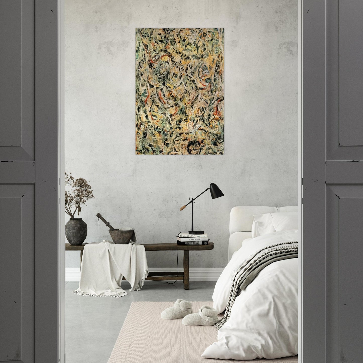 EYES IN THE HEAT 1946 - Jackson Pollock Brushed Aluminum Print - 70x100 cm / 28x40 inches | Jackson Pollock Aluminum Print | Jackson Pollock Prints