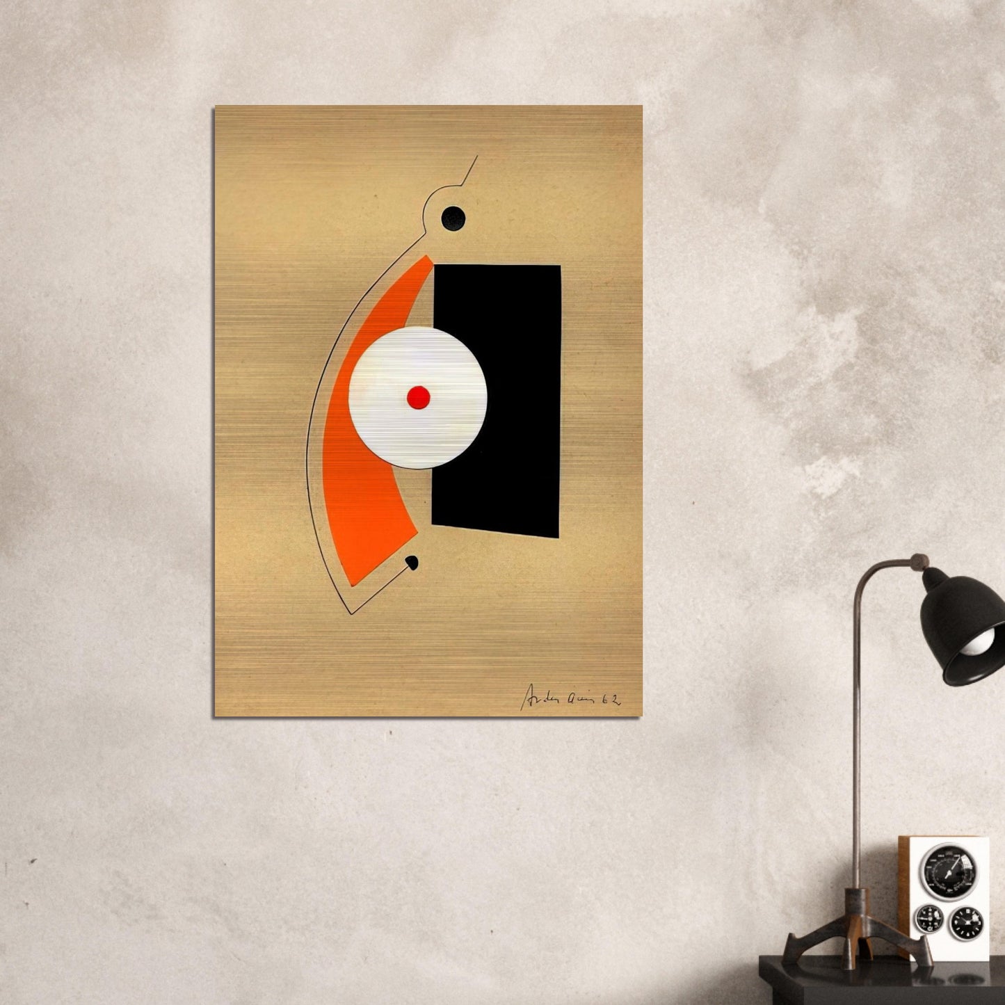 Untitled - 1962 - Carmelo Arden Quin Brushed Aluminum Print - 70x100 cm / 28x40 inches | Carmelo Arden Quin Aluminum Print | Carmelo Arden Quin Prints
