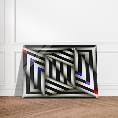 Saratoy III - 1980 - Omar Rayo Acrylic Print - 70x100 cm / 28x40″ inches | Omar Rayo Wall Art | Omar Rayo Prints